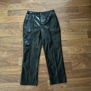 Princess Polly Black Leather Pants